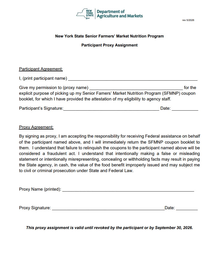 2026 FMC Proxy Form