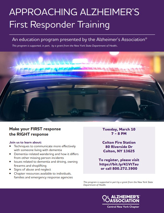 Alzheimer's Association First Responder Training