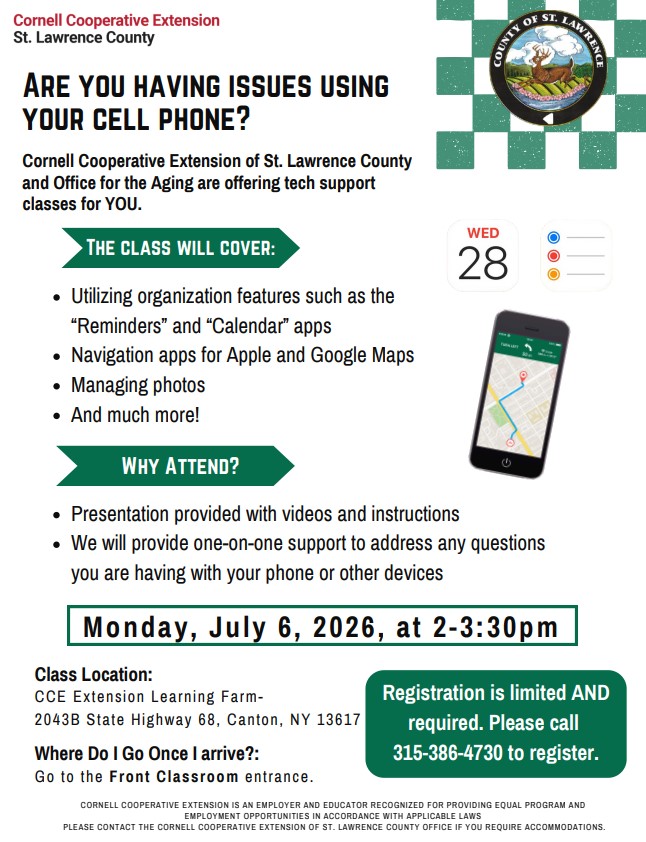 Cornell Cooperative July Tech Classes