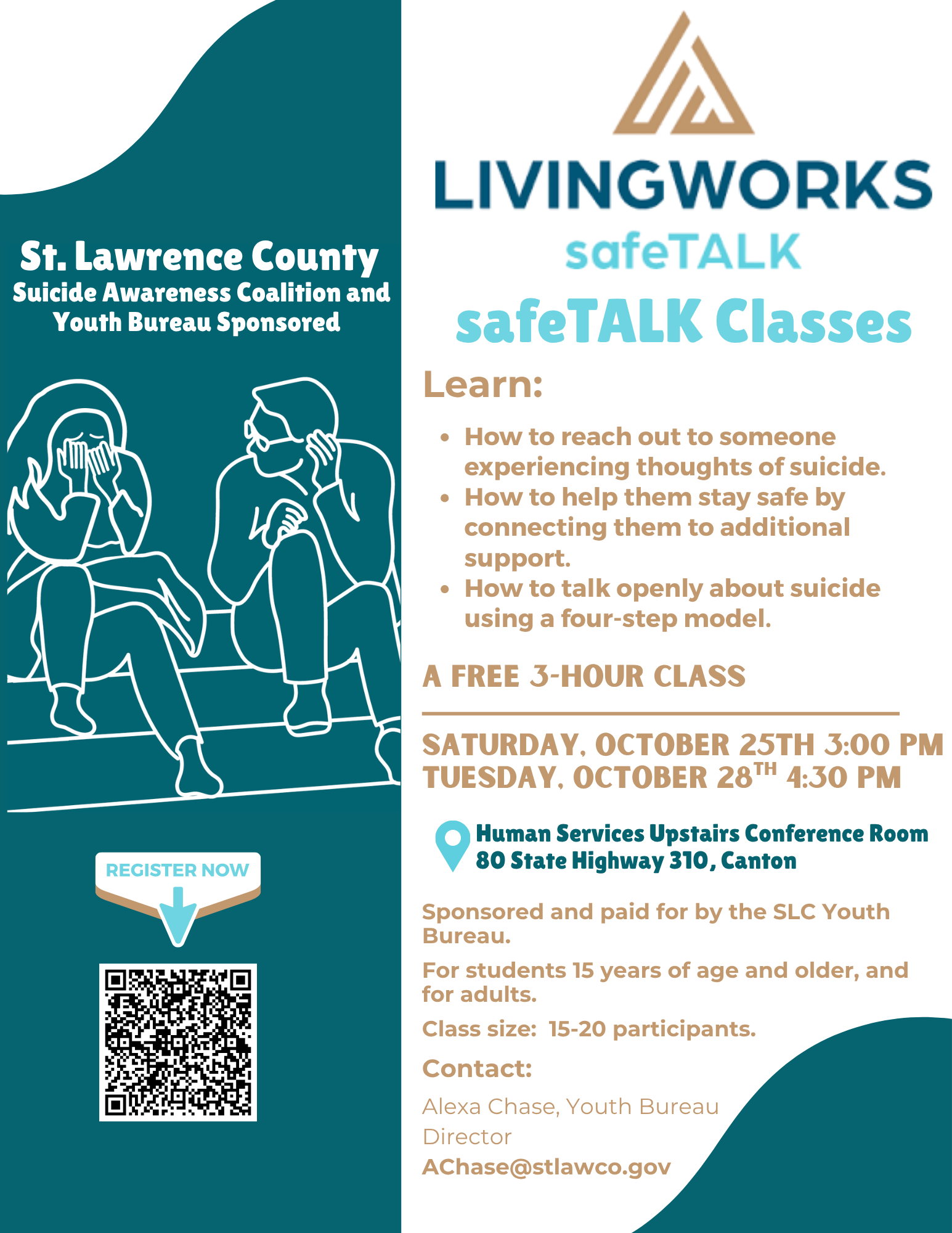 safeTALK Flyer with QR Code